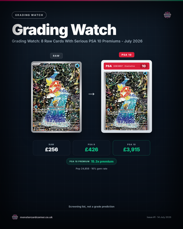 Grading Watch: 8 Raw Cards With Serious PSA 10 Premiums - July 2026