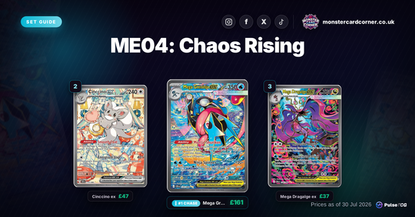 ME04: Chaos Rising Pokemon TCG - Set Guide & Prices