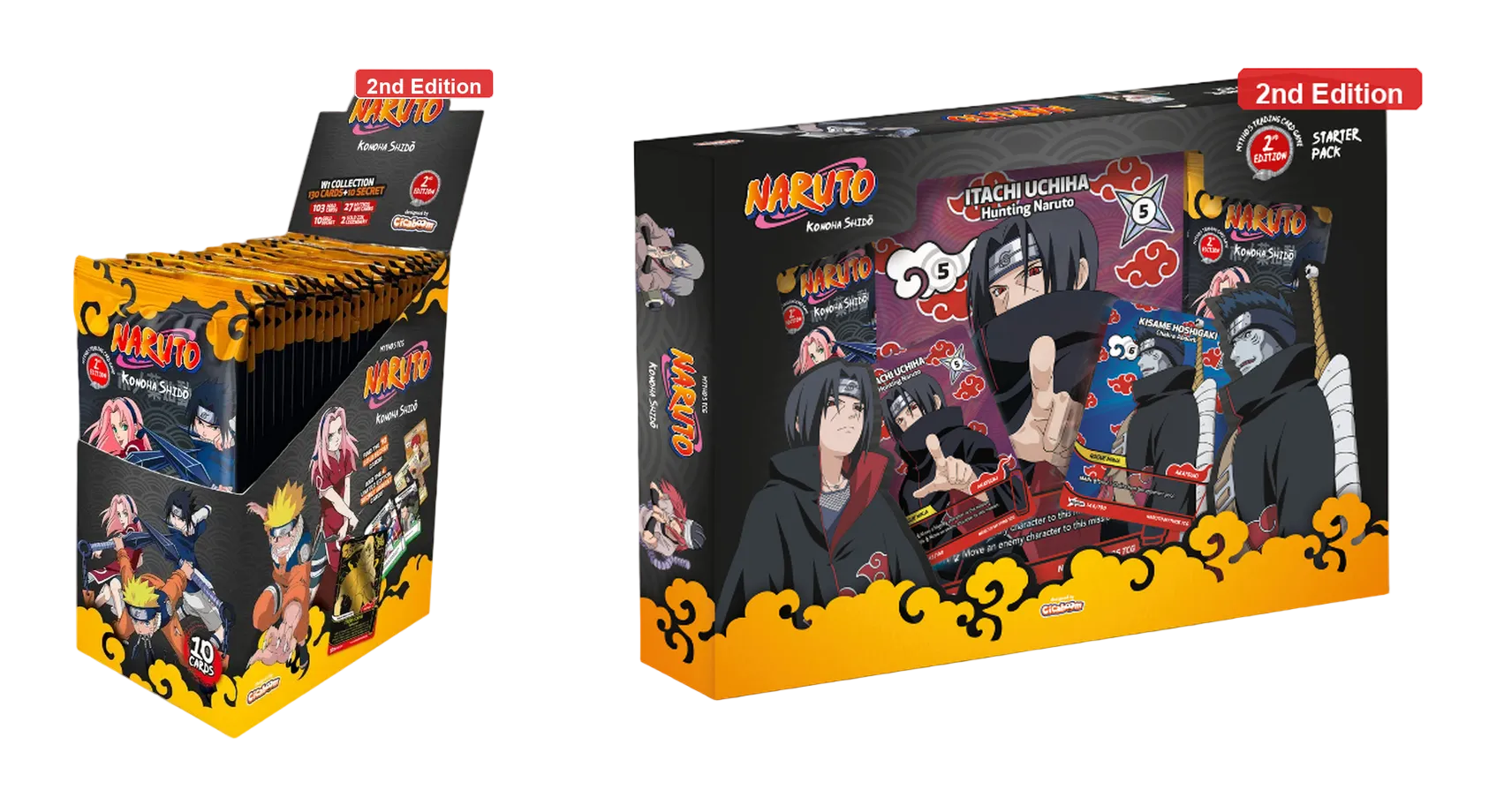 booster box naruto Naruto Mythos TCG - 2nd Edition - Booster Box and Starter Pack Bundle