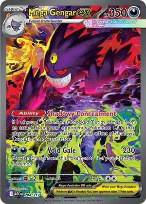 Pokemon TCG - ME: Ascended Heroes - Mega Gengar ex - 284/217 - Holofoil