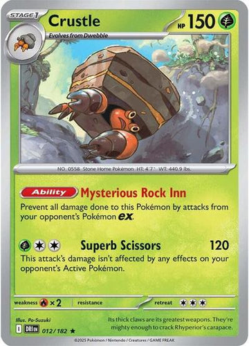 Pokemon TCG - SV10: Destined Rivals - Crustle - 012/182 - Holofoil
