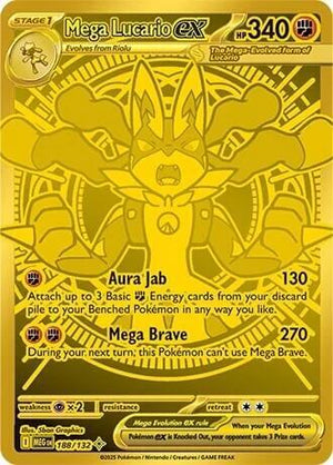 Pokemon TCG - ME01: Mega Evolution - Mega Lucario ex - 188/132 - Holofoil