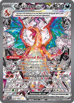 Pokemon TCG - SV03: Obsidian Flames - Charizard ex - 223/197 - Holofoil