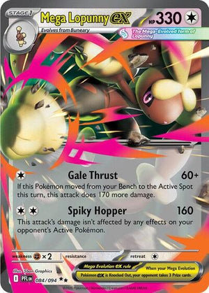 Pokemon TCG - ME02: Phantasmal Flames - Mega Lopunny ex - 084/094 - Holofoil