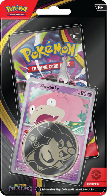 Pokemon TCG - Mega Evolution - Pitch Black - Checklane Blister - Slowpoke