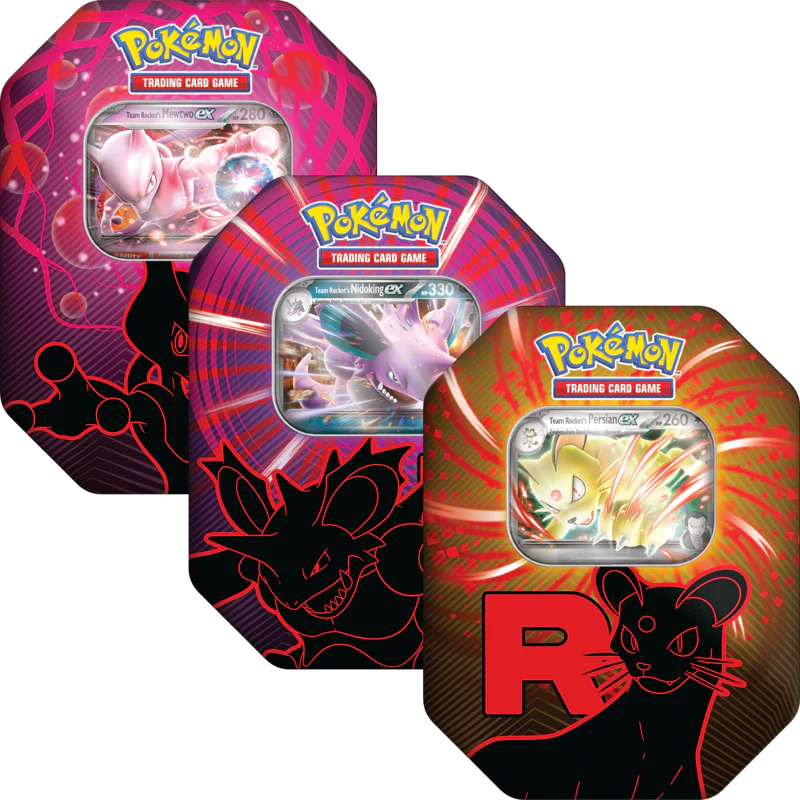 Team Rocket Strikes Again – New Pokémon Tin Set Launches September 2025