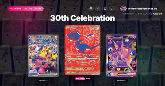 30th Celebration Set Guide - top chase cards
