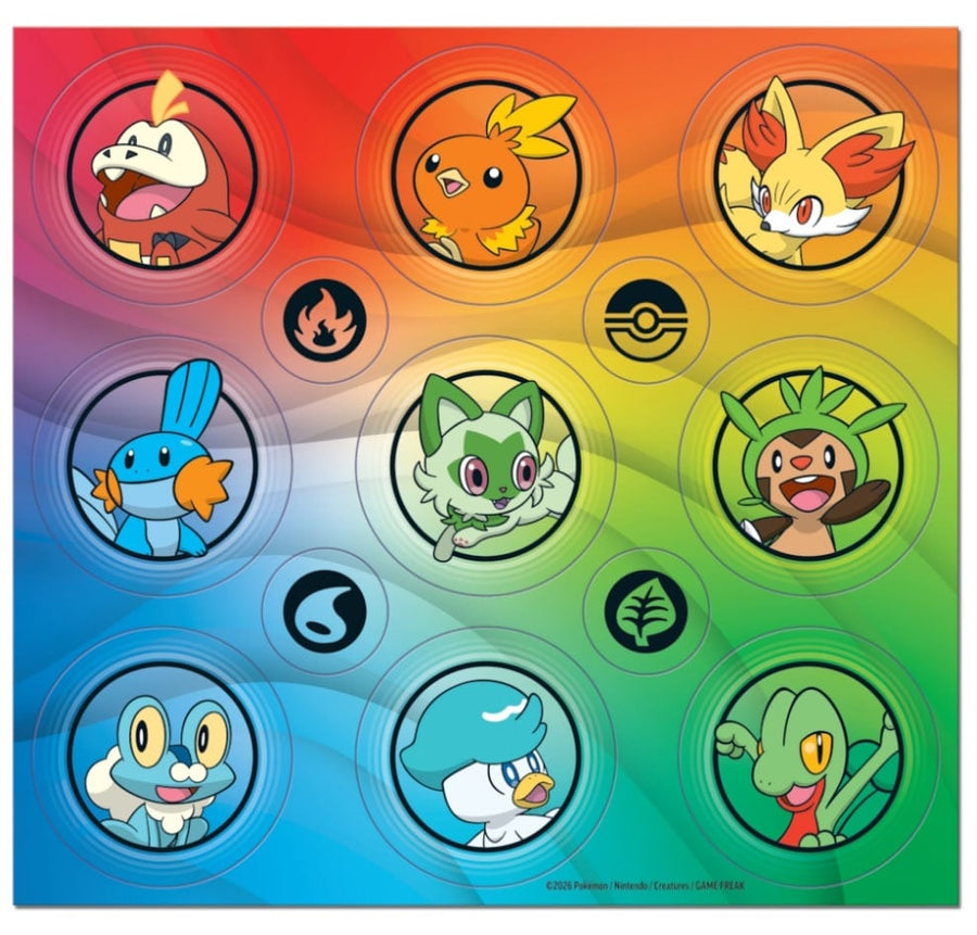 First Partner Illustration Collection Series 3 Brings Hoenn, Kalos, and Paldea Starters This August
