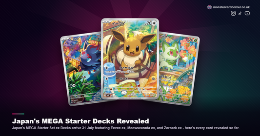 Japan's MEGA Starter Decks Revealed: Eevee ex, Meowscarada ex, and Zoroark ex Lead the Charge