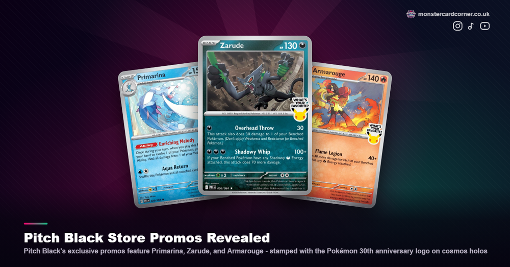 Pitch Black Store Promos Revealed - With a 30th Anniversary Twist