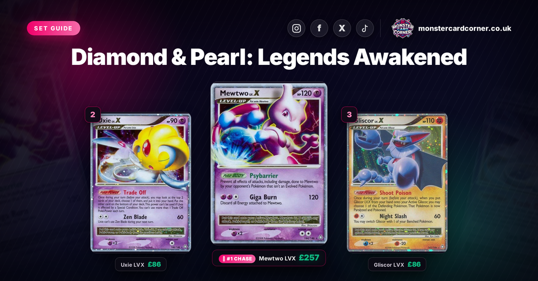 Diamond & Pearl: Legends Awakened Pokemon TCG Card List & Prices (UK) - Chase Cards & Set Value