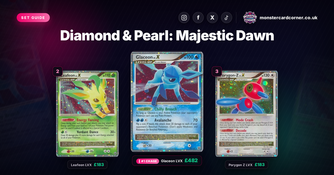 Diamond & Pearl: Majestic Dawn Pokemon TCG Card List & Prices (UK) - Chase Cards & Set Value