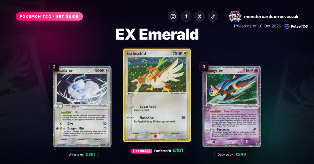 EX Emerald Set Guide - top chase cards
