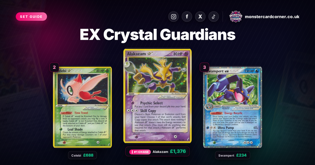EX Crystal Guardians Pokemon Card List & Prices (UK) - Chase Cards & Set Value