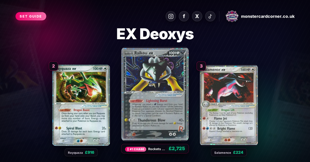 EX Deoxys Pokemon Card List & Prices (UK) - Chase Cards & Set Value