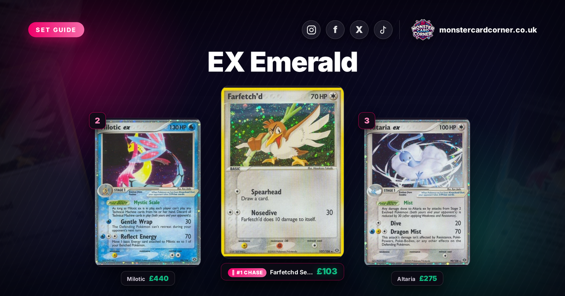 EX Emerald Pokemon Card List & Prices (UK) - Chase Cards & Set Value