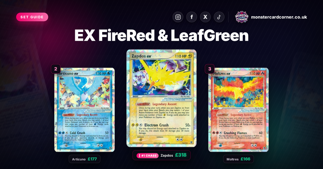 EX FireRed & LeafGreen Pokemon Card List & Prices (UK) - Chase Cards & Set Value