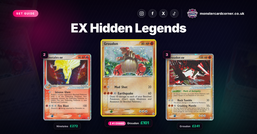 EX Hidden Legends Pokemon Card List & Prices (UK) - Chase Cards & Set Value