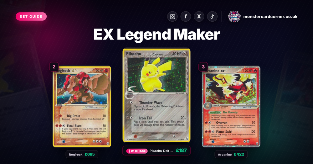 EX Legend Maker Pokemon Card List & Prices (UK) - Chase Cards & Set Value
