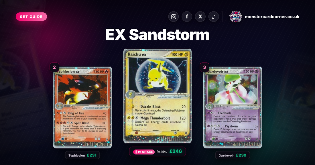 EX Sandstorm Pokemon Card List & Prices (UK) - Chase Cards & Set Value