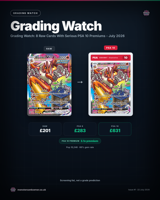 Grading Watch: 8 Raw Cards With Serious PSA 10 Premiums - July 2026