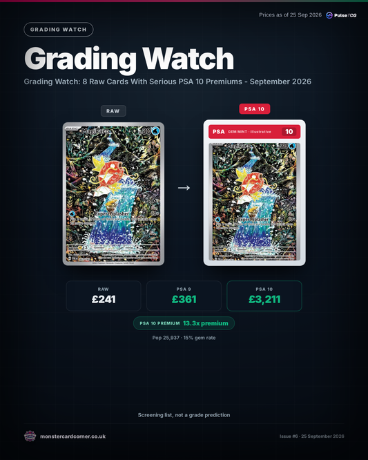 Grading Watch: 8 Raw Cards With Serious PSA 10 Premiums - September 2026