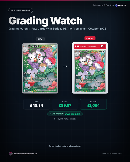 Grading Watch: 8 Raw Cards With Serious PSA 10 Premiums - October 2026