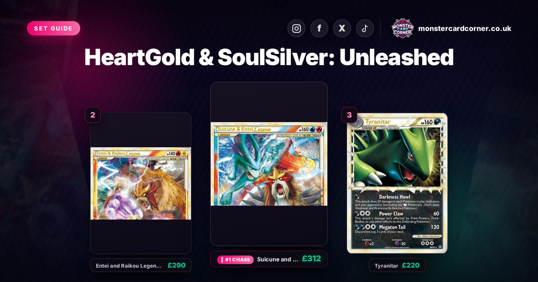 HeartGold & SoulSilver: Unleashed Pokemon TCG Card List & Prices (UK) - Chase Cards & Set Value