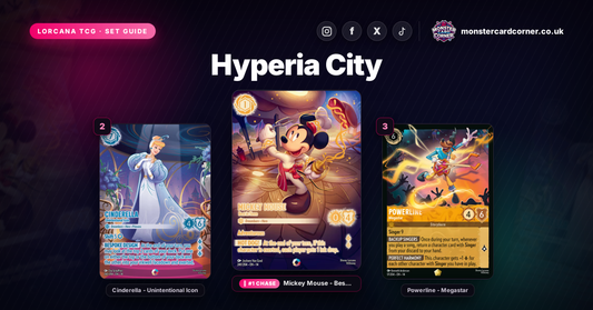 Hyperia City Set Guide - top chase cards