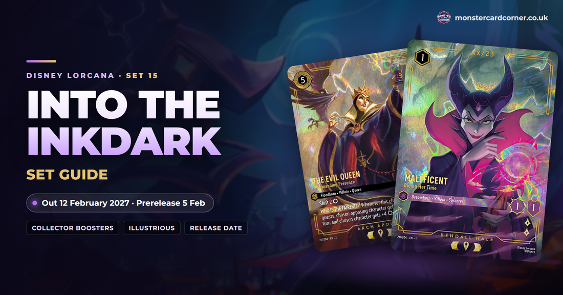 Into the Inkdark Disney Lorcana set guide: Maleficent and The Evil Queen Illustrious cards