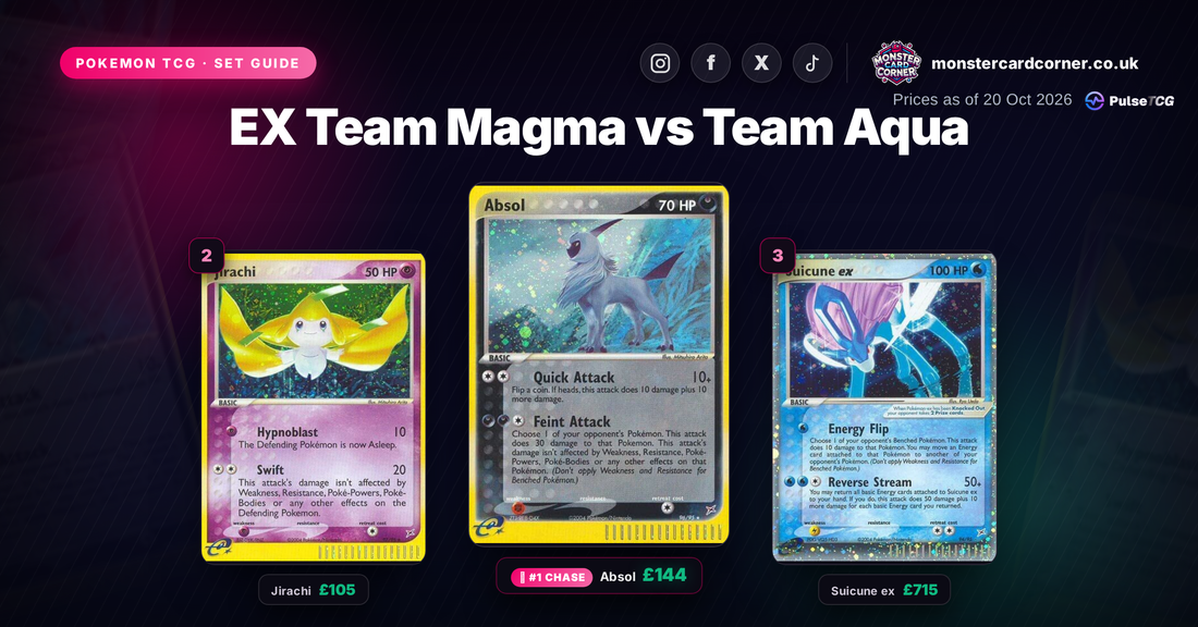 EX Team Magma vs Team Aqua Set Guide - top chase cards