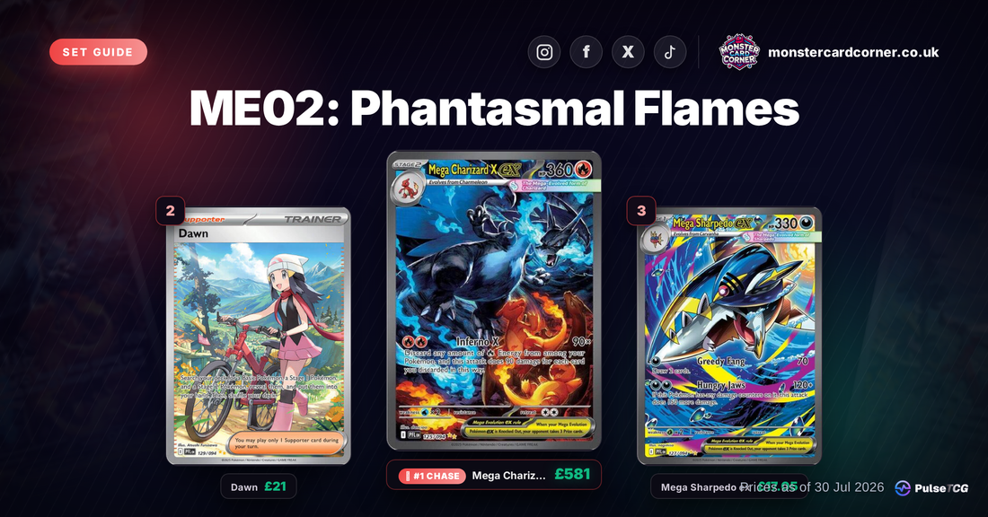 Phantasmal Flames Pokemon Card List & Prices (UK) - Chase Cards & Set Value