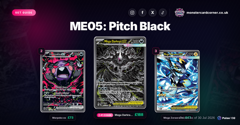 Pitch Black Pokemon Card List & Prices (UK) - Chase Cards & Set Value
