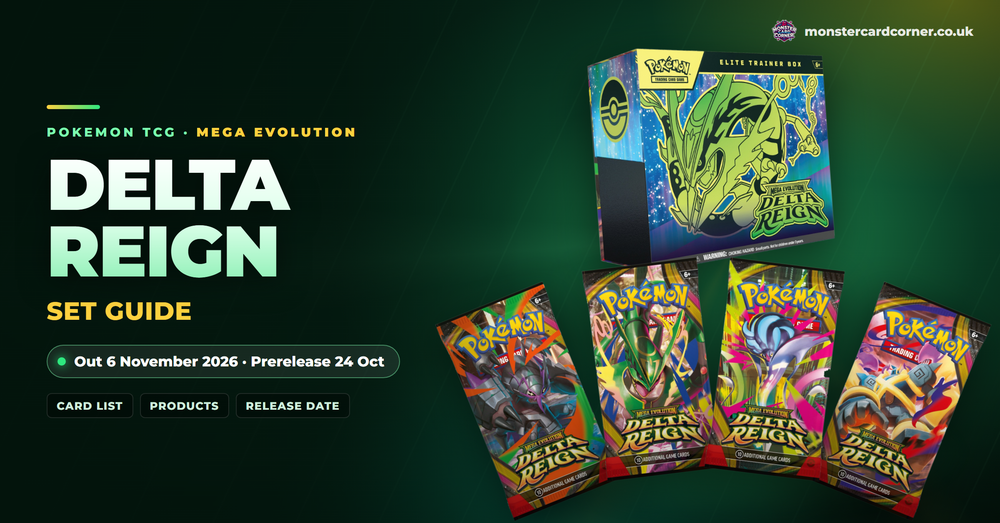 Delta Reign Set Guide - Pokemon TCG Mega Evolution booster packs and Elite Trainer Box