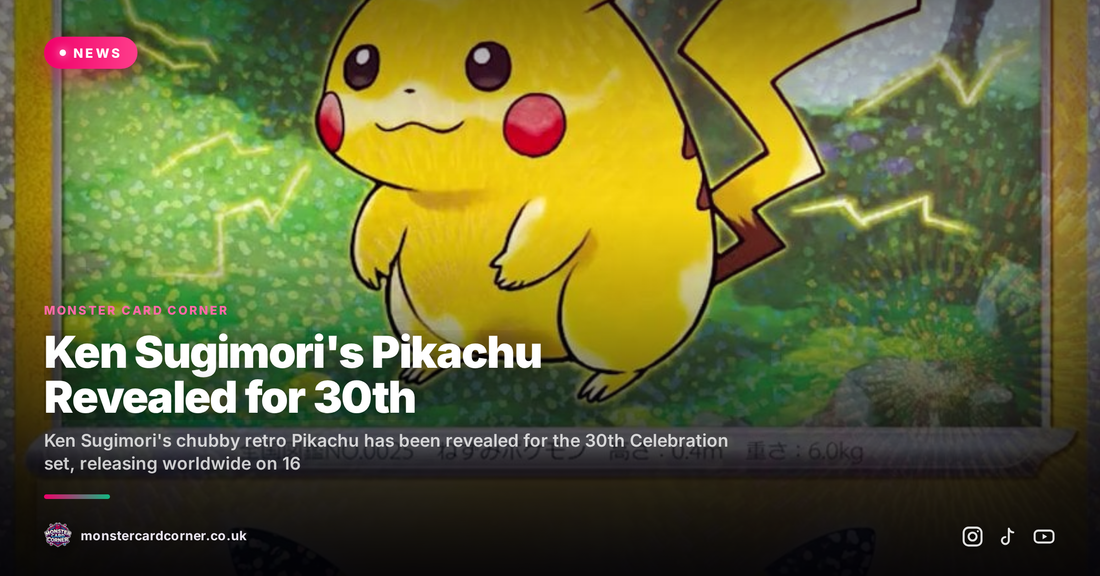 Ken Sugimori's Pikachu Revealed for 30th Celebration - A Nostalgic First Look