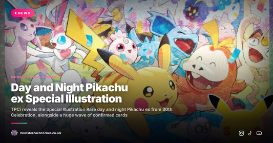 Day and Night Pikachu ex Special Illustration Rares Revealed for 30th Celebration
