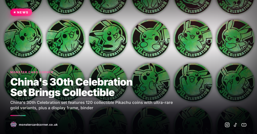 China's 30th Celebration Set Brings Collectible Pikachu Coins and Premium Accessories