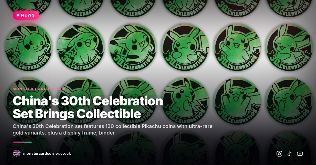 China's 30th Celebration Set Brings Collectible Pikachu Coins and Premium Accessories