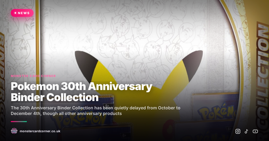 Pokemon 30th Anniversary Binder Collection Pushed Back to December