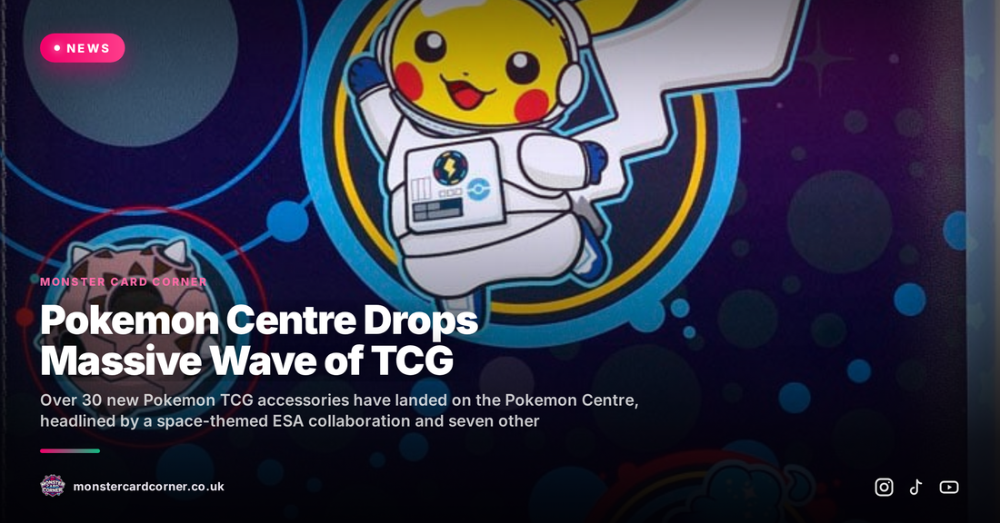 Pokemon Centre Drops Massive Wave of TCG Accessories, Including ESA Space Collaboration