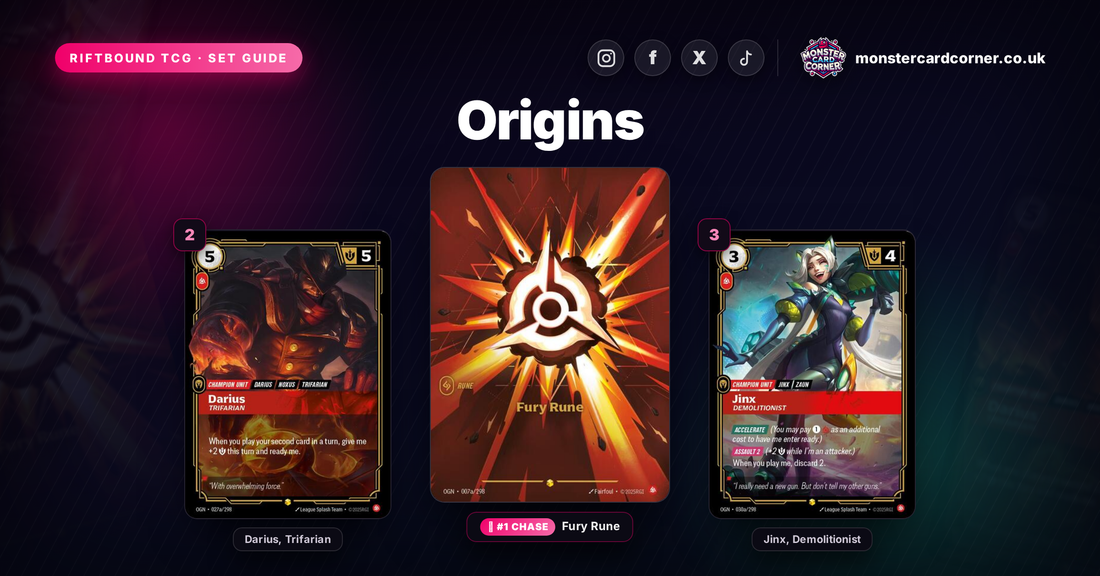 Origins Set Guide - top chase cards