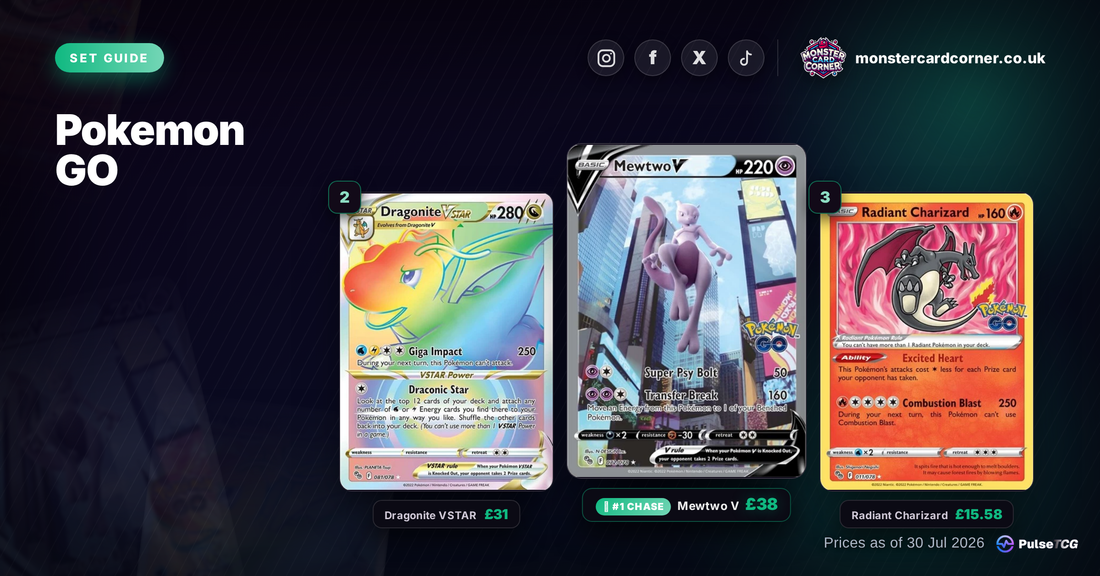Pokemon GO Pokemon Card List & Prices (UK) - Chase Cards & Set Value
