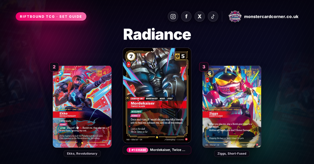 Radiance Set Guide - top chase cards
