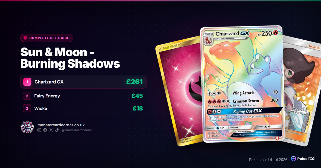 Sun & Moon - Burning Shadows Pokemon TCG - Set Guide & Prices