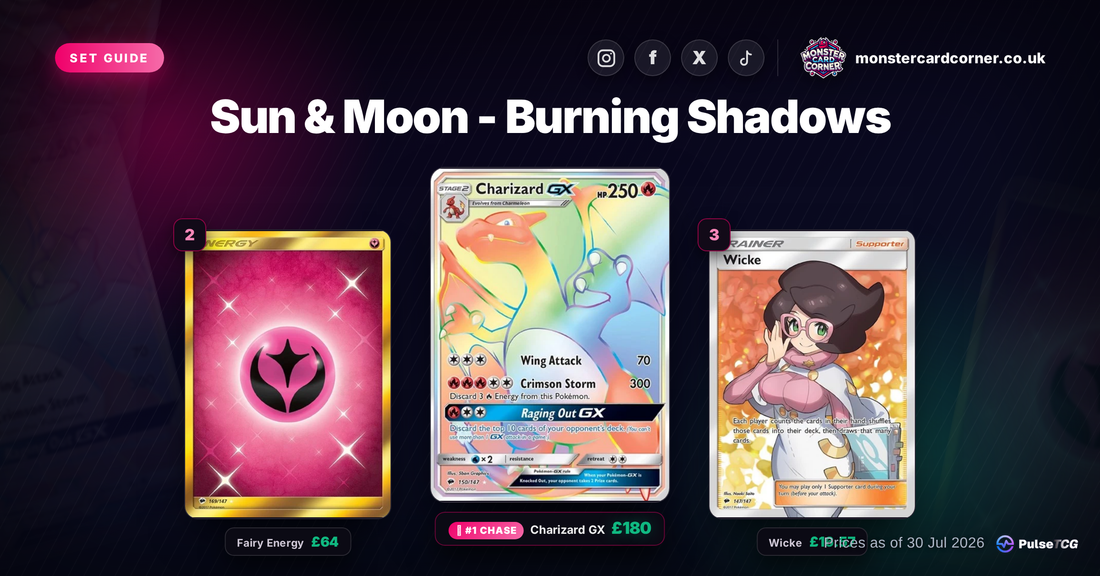 Burning Shadows Pokemon Card List & Prices (UK) - Chase Cards & Set Value