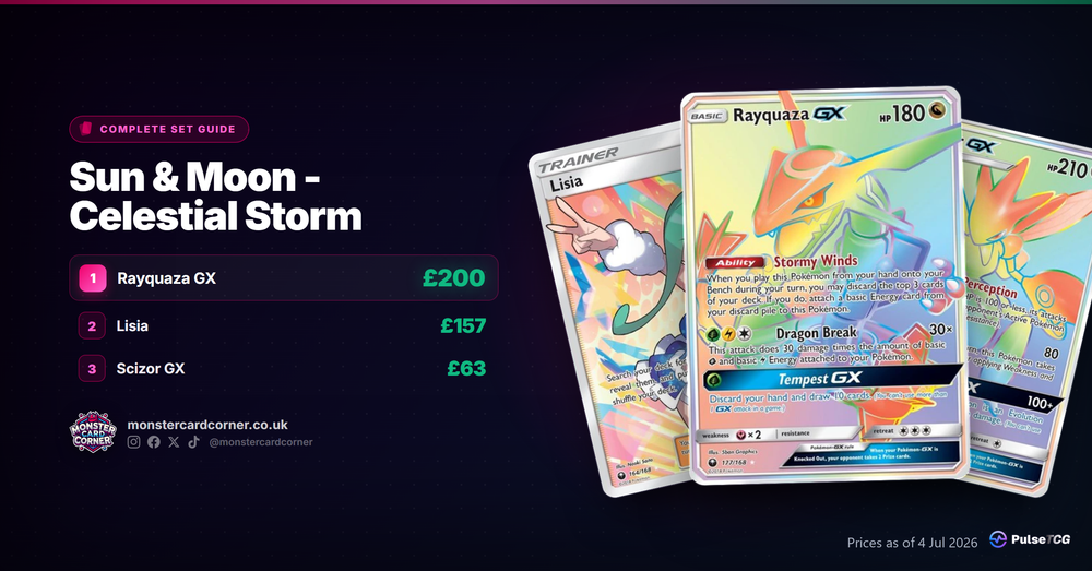 Sun & Moon - Celestial Storm Pokemon TCG - Set Guide & Prices