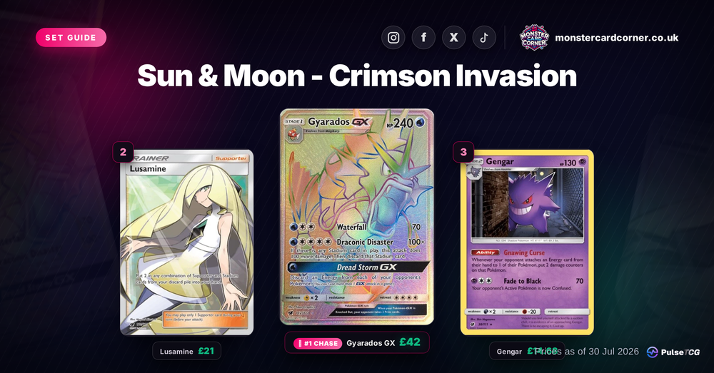 Crimson Invasion Pokemon Card List & Prices (UK) - Chase Cards & Set Value