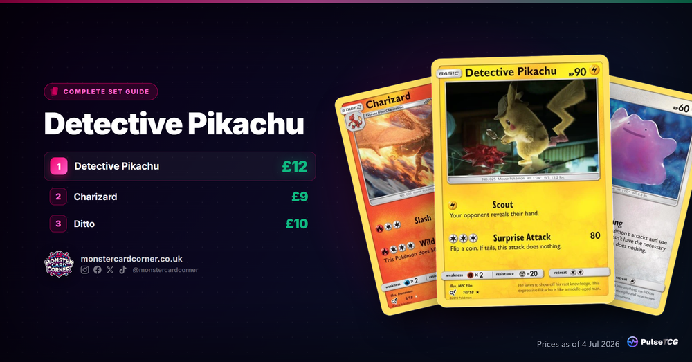 Detective Pikachu Pokemon TCG - Set Guide & Prices