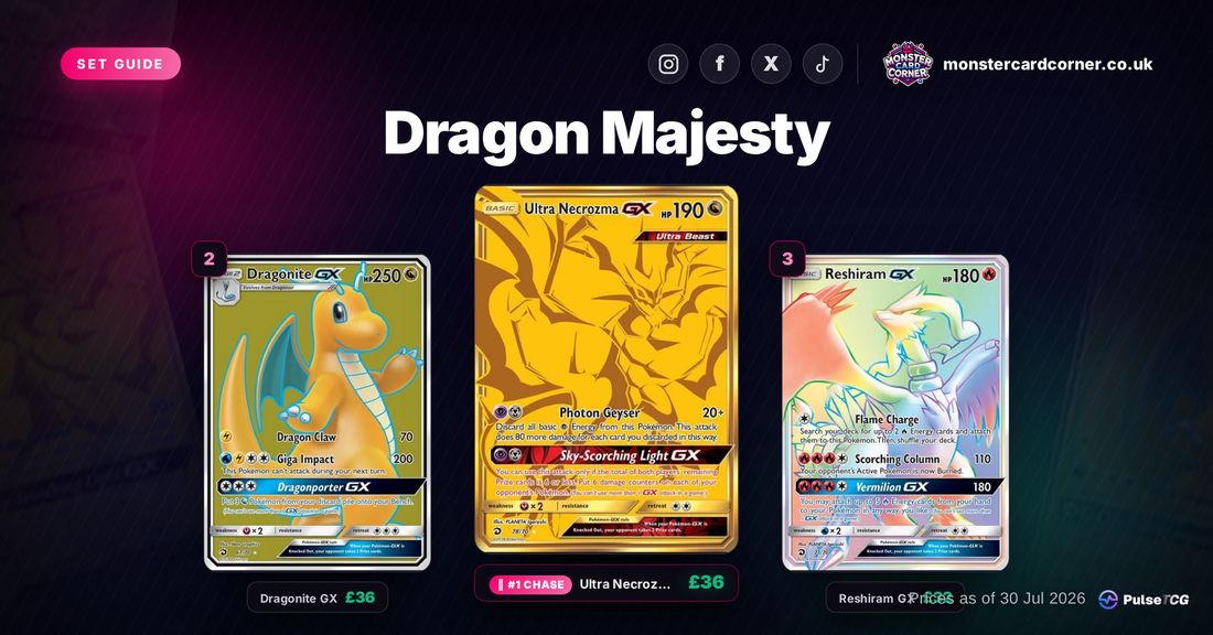 Dragon Majesty Pokemon Card List & Prices (UK) - Chase Cards & Set Value