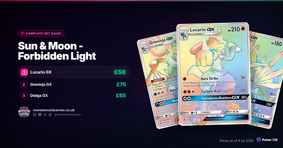 Sun & Moon - Forbidden Light Pokemon TCG - Set Guide & Prices